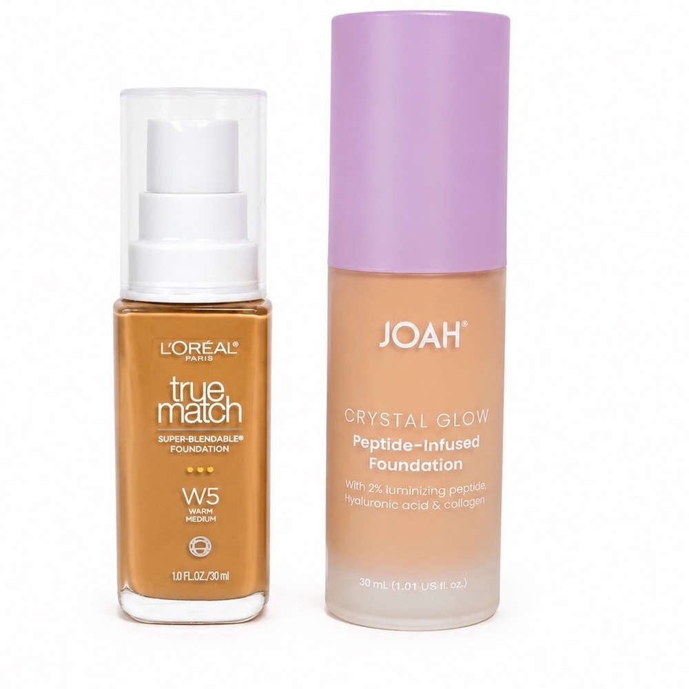 L'Oreal True Match W5 JOAH Crystal Glow FC050 Peptide Foundation Bundle New